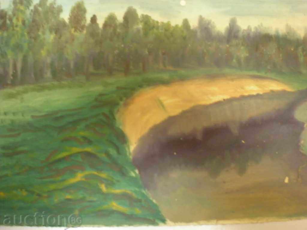 Auction oil painting, cardboard, Auction oil painting, cardboard,