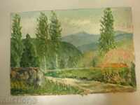 ελαιογραφία, χαρτόνι,