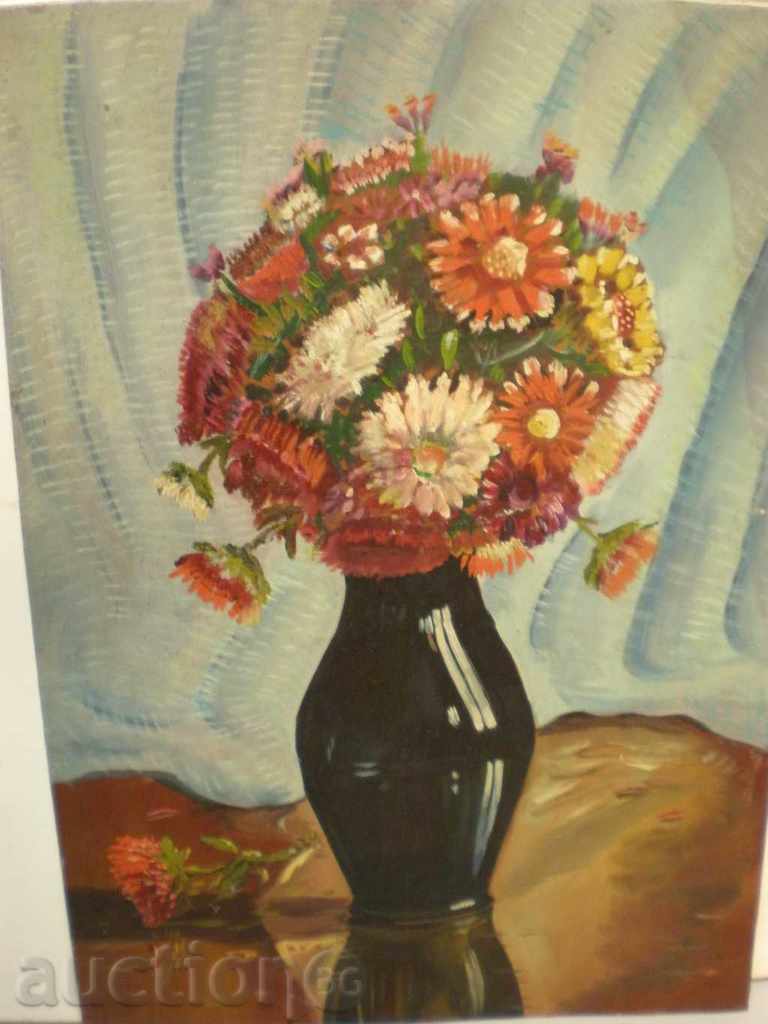 pictura, ulei pe carton.