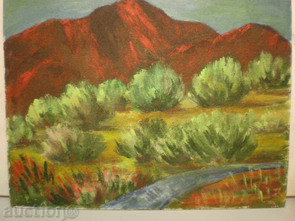 painting, oil on phaser.