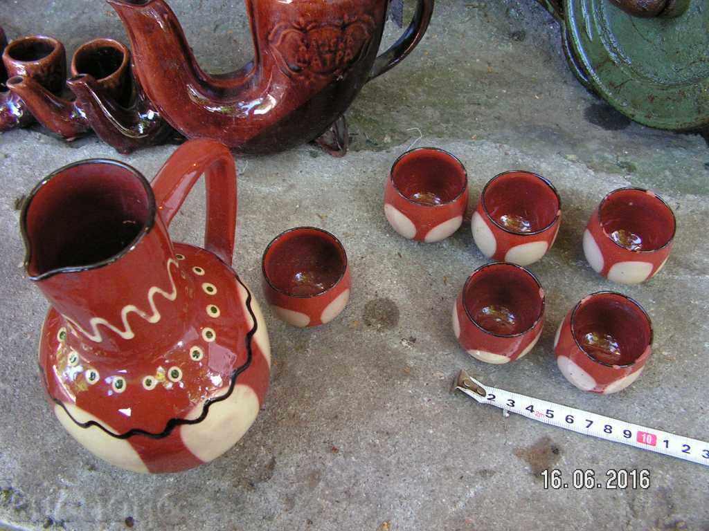 6595. STAR SERVICE FOR CRAZY GRAYED CERAMICS - 6 6595. STAR SERVICE FOR CRAZY GRAYED CERAMICS - 6