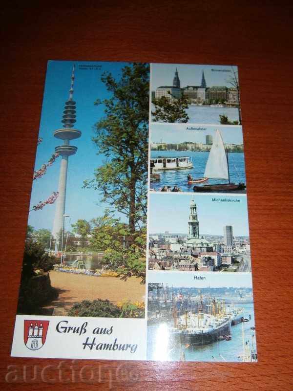 Old card HAMBURG HAMBURG GERMANY - 70-TE / 3 /