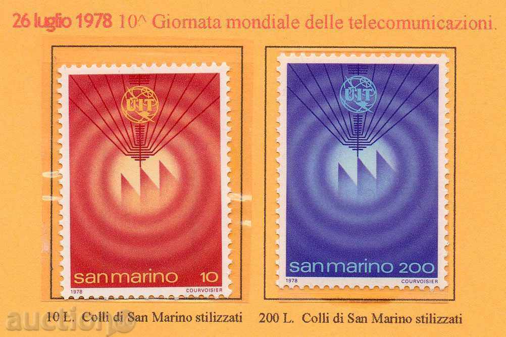 1978 Σαν Μαρίνο. Παγκόσμια Ημέρα των Επικοινωνιών.