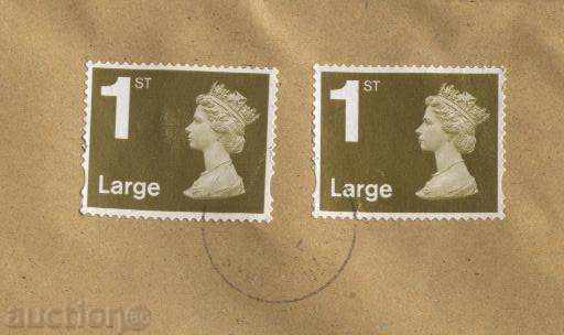 Traveled envelope from Great Britain with price 1.00 BGN | € 0.51 Traveled envelope from Great Britain with price 1.00 BGN | € 0.51