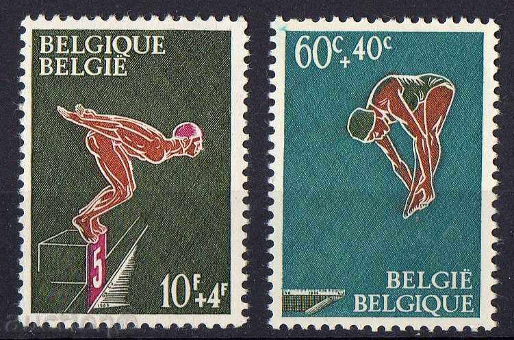 1966. Belgia. Înotători.