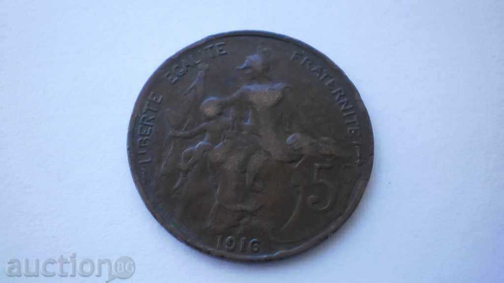 Franța 5 Tsentime 1916 Rare monede cu preț € 2.05 | 4.01 BGN Franța 5 Tsentime 1916 Rare monede cu preț € 2.05 | 4.01 BGN