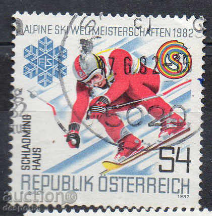 1982. Австрия. Световен шампионат по алпийски ски.