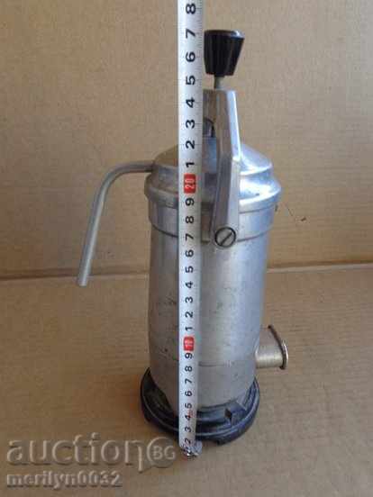 Delivery of Old electric coffee maker late 1960s, jazz Delivery of Old electric coffee maker late 1960s, jazz