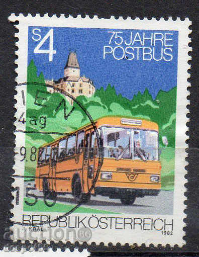 1982. Austria. '75 prin punerea autobuze poștale.