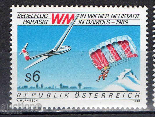 1989. Австрия. Световно първенство по парашутизъм.