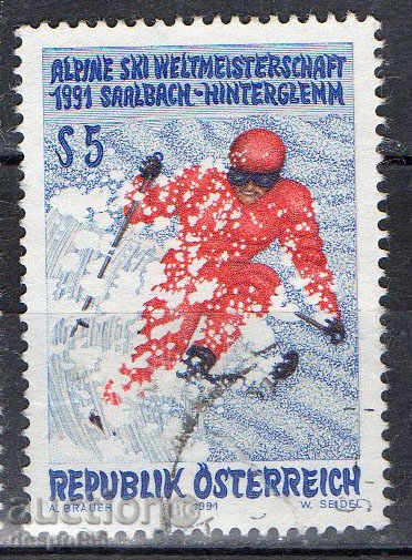 1991. Austria. Cupa Mondială de schi.