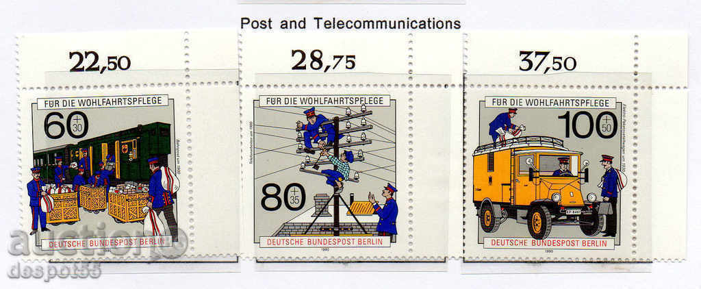 1990. Berlin. Mail and telecommunications.