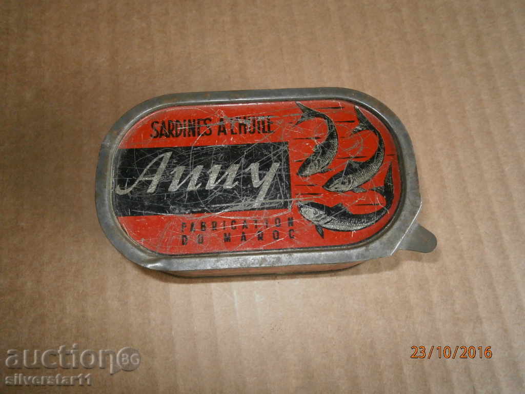 old metal CONTAINER SARDINI box with price 31.00 BGN | € 15.85 old metal CONTAINER SARDINI box with price 31.00 BGN | € 15.85