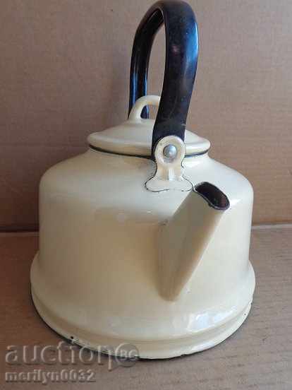 Enamelled teapot kettle, enamel container, USSR with price 45.00 BGN | € 23.01 Enamelled teapot kettle, enamel container, USSR with price 45.00 BGN | € 23.01