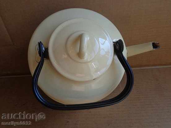 Enamelled teapot kettle, enamel container, USSR - 7 Enamelled teapot kettle, enamel container, USSR - 7