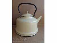 Enamelled teapot kettle, enamel container, USSR