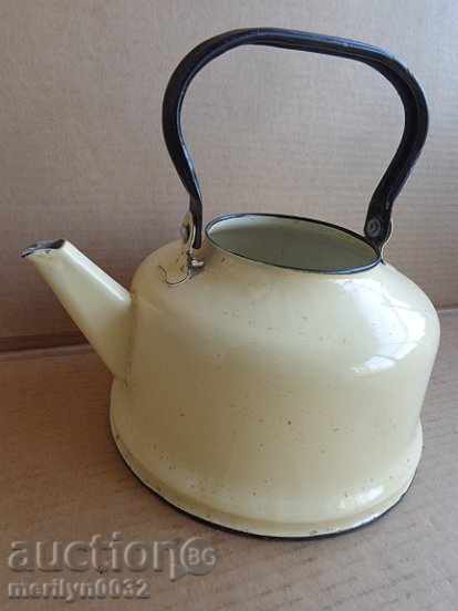Enamelled teapot kettle, enamel container, USSR with price 35.00 BGN | € 17.90 Enamelled teapot kettle, enamel container, USSR with price 35.00 BGN | € 17.90