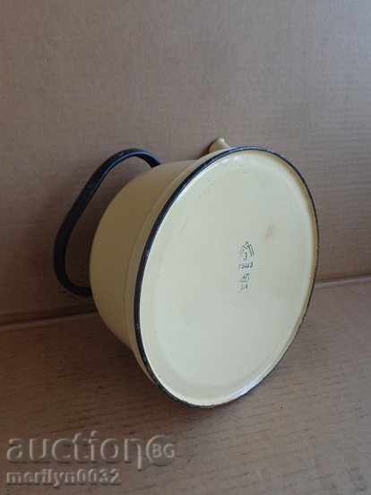 Enamelled teapot kettle, enamel container, USSR - 5 Enamelled teapot kettle, enamel container, USSR - 5