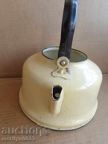 Enamelled teapot kettle, enamel container, USSR - 6 Enamelled teapot kettle, enamel container, USSR - 6