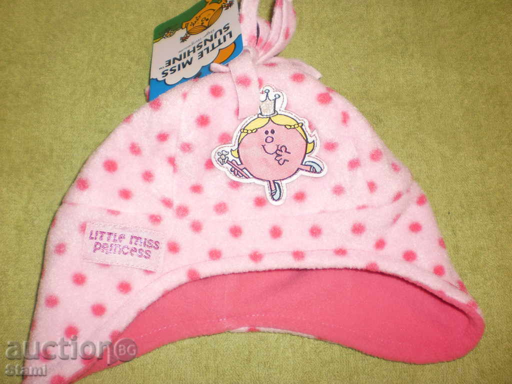 Warm winter hat for girl Little Miss, new with price 8.50 BGN | € 4.35