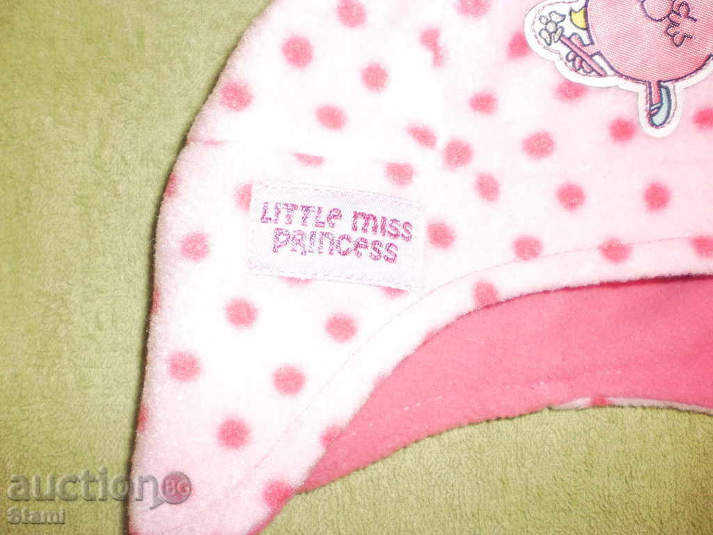 Delivery of Warm winter hat for girl Little Miss, new
