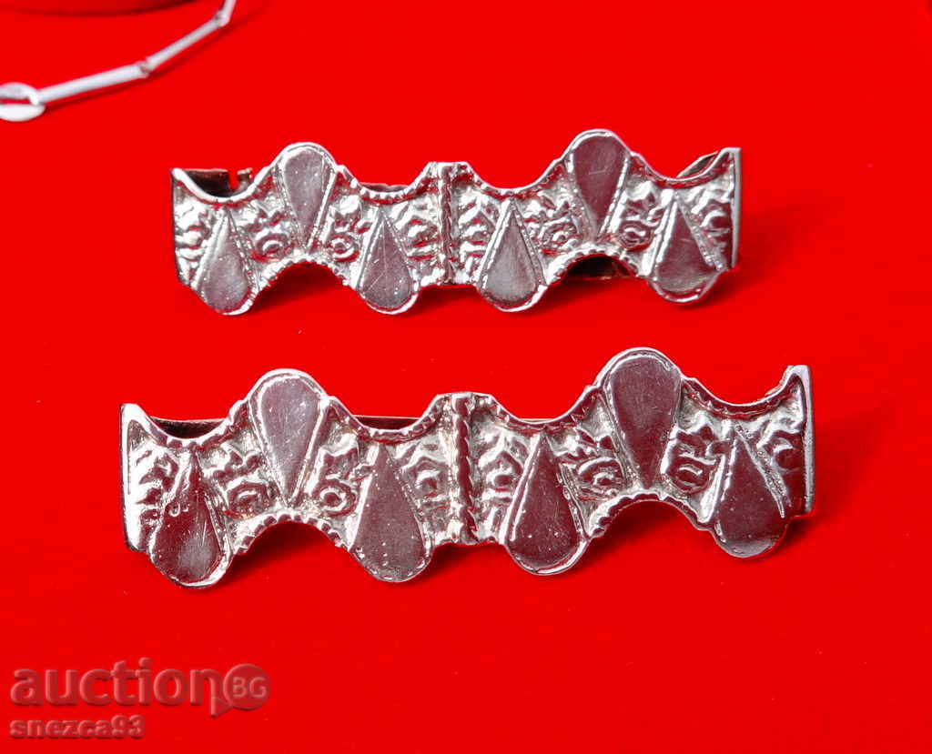 Silver buckles for ethnographic belt, pafte Silver buckles for ethnographic belt, pafte
