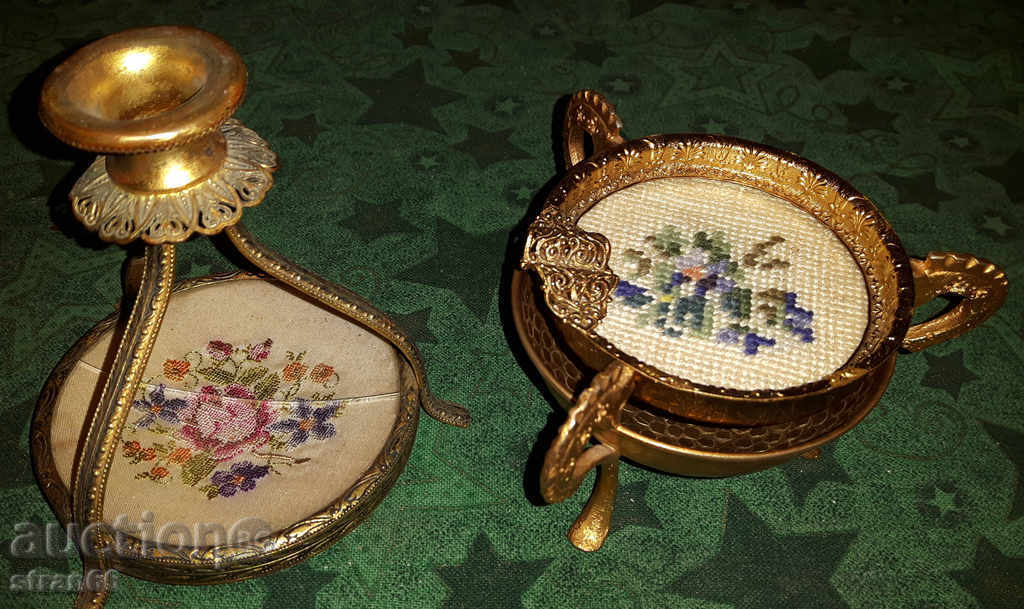 Месингов/бронзов старинен Уникален комплект - 3 части Месингов/бронзов старинен Уникален комплект - 3 части