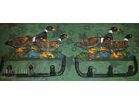 Exquisite metal hangers - Ducks. LOT - 2 pcs.