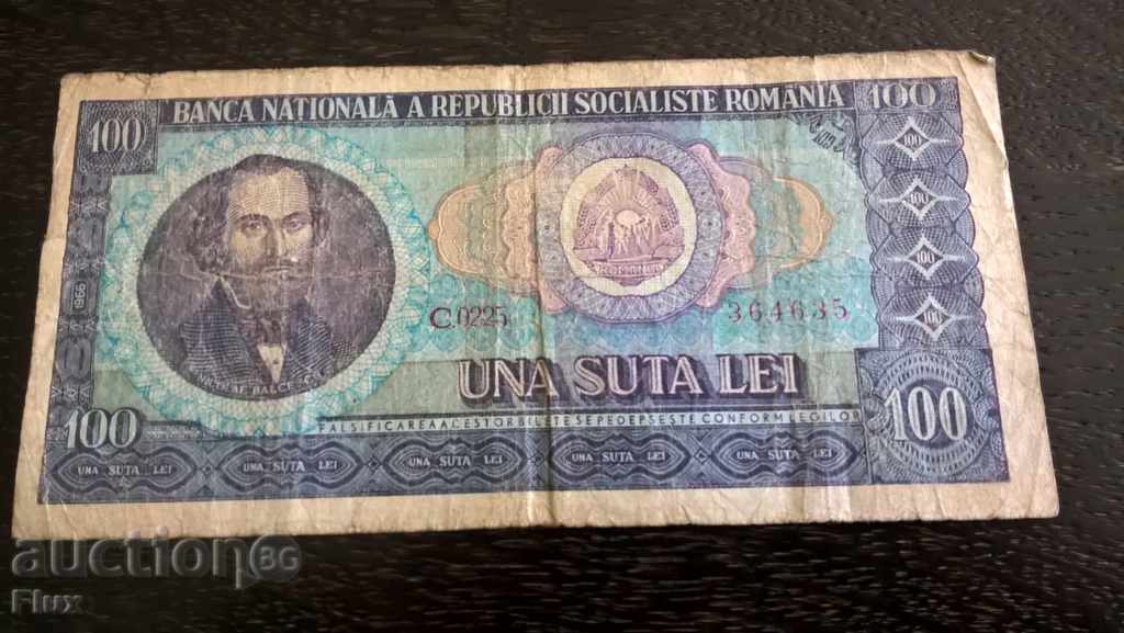 Bill - Ρουμανία - 100 λέι | 1966.