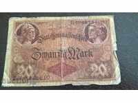 Райх банкнота - Германия - 20 марки | 1914г.