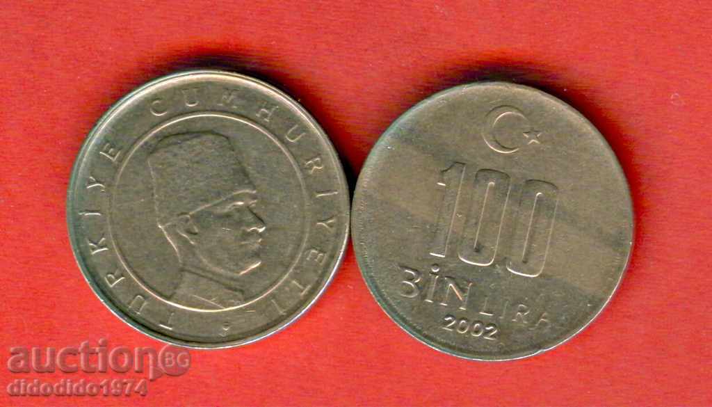 TURCIA TURKEY 100000 emisiune - issue 2002