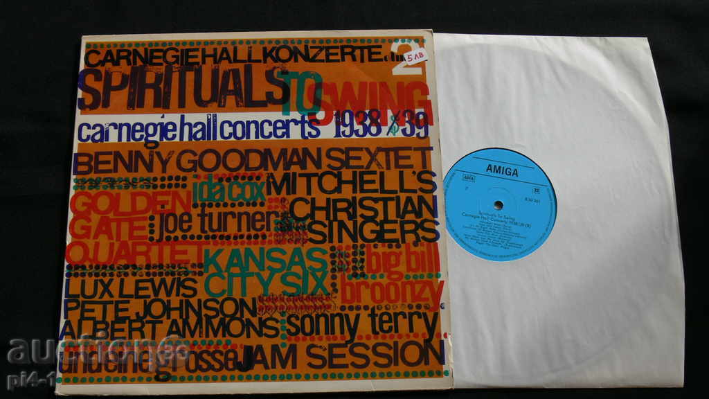 SPIRITUALS TO SWING PLATE Carnegie Hall Concerts 1938/39
