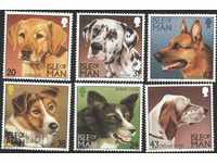 Чисти марки Кучета 1996  от остров Ман