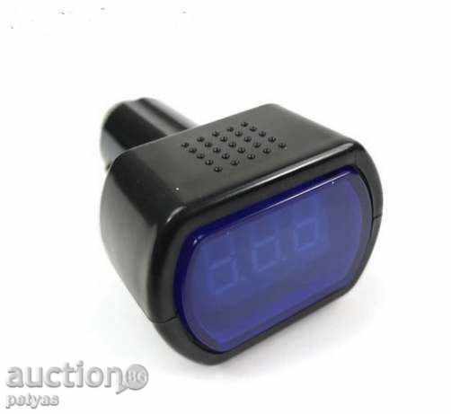 Delivery of Automotive voltmeter - for lighter - from 8V to 30V