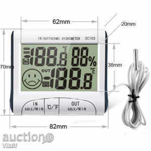 Auction Thermometer and moisture meter external + internal Auction Thermometer and moisture meter external + internal