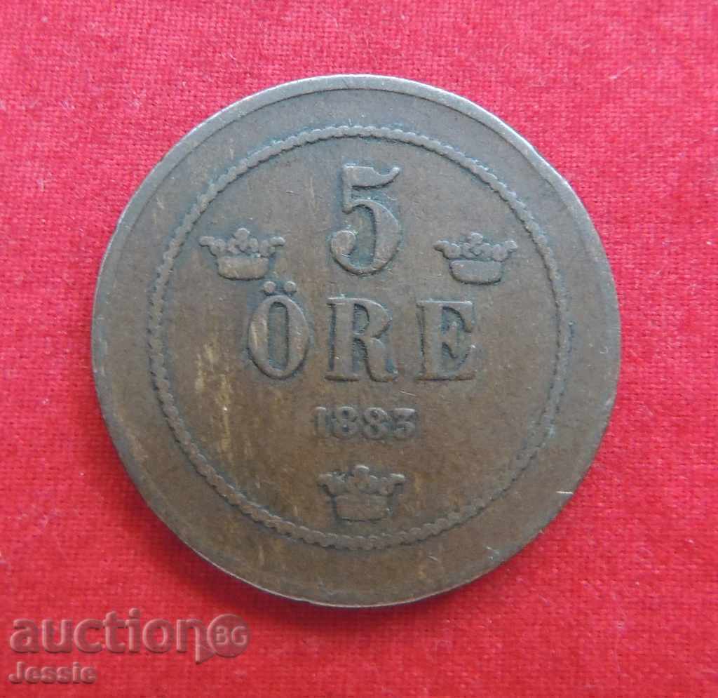 5 Jore 1883 Sweden & Norway