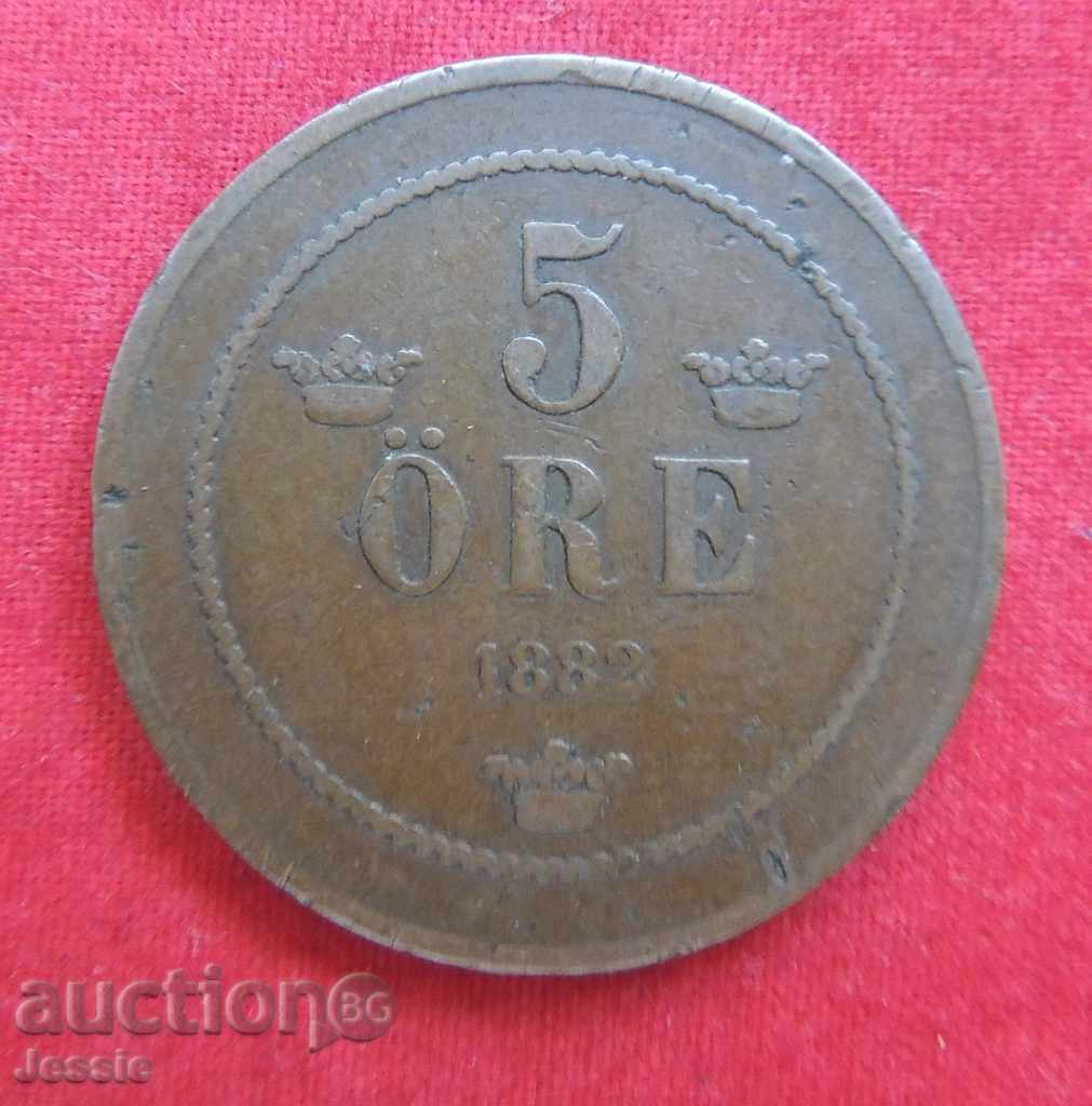 5 Jore 1882 Sweden & Norway