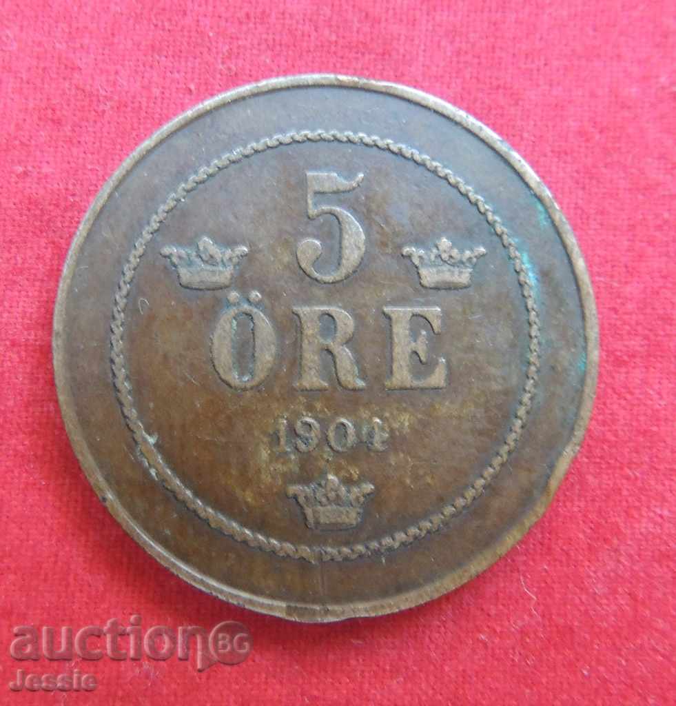 5 Jore 1904 Sweden & Norway 5 Jore 1904 Sweden & Norway