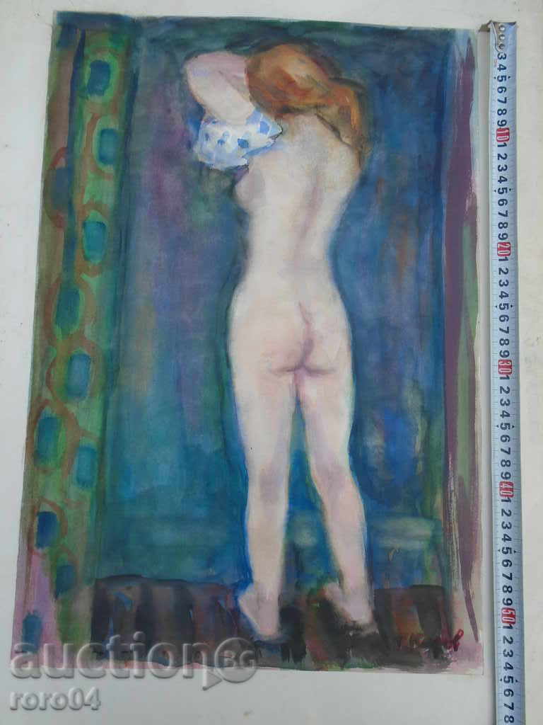 GEORGI KIROV "GOLO BROWN BODY" AQUAREL with price 265.50 BGN | € 135.75 GEORGI KIROV "GOLO BROWN BODY" AQUAREL with price 265.50 BGN | € 135.75