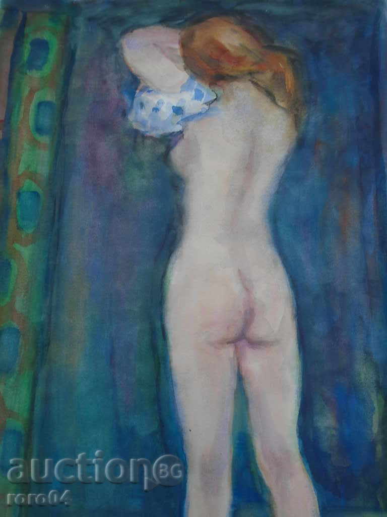 Georgi Kirov "Femeie Nud" Akvarel - 5 Georgi Kirov "Femeie Nud" Akvarel - 5