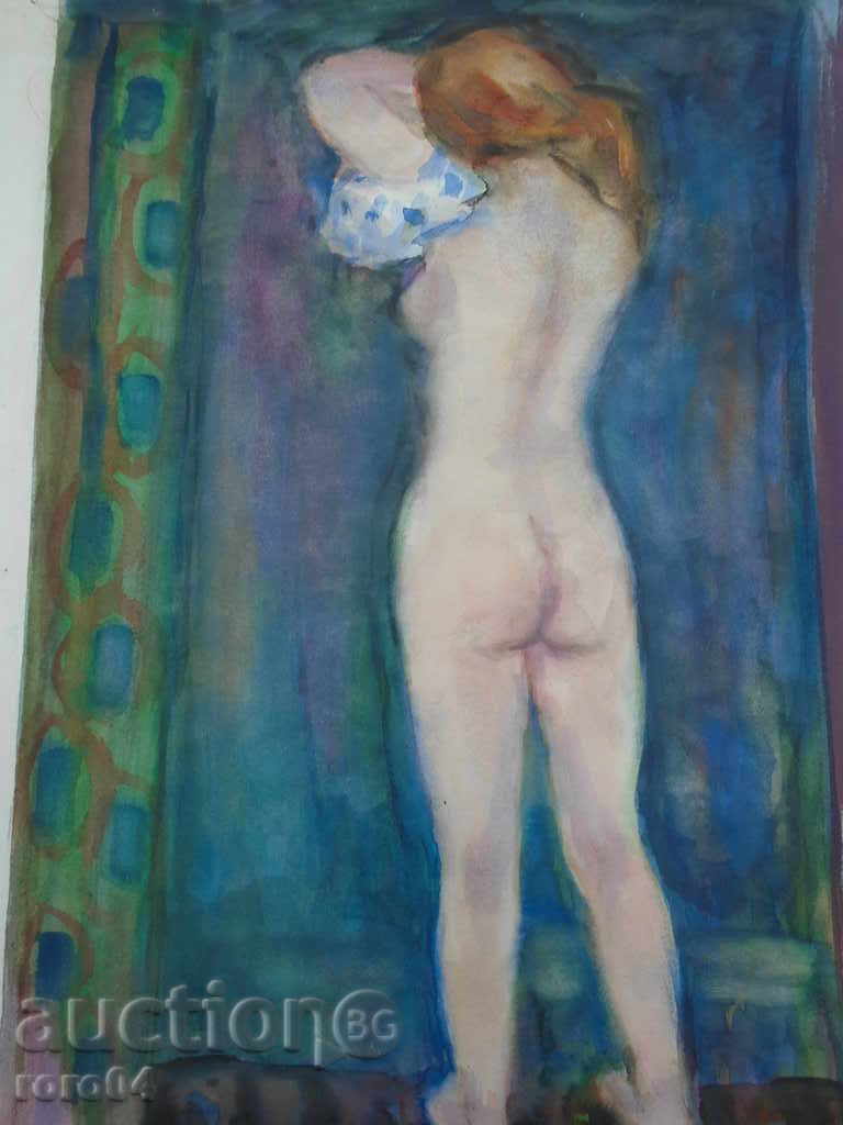 Georgi Kirov "Femeie Nud" Akvarel - 7 Georgi Kirov "Femeie Nud" Akvarel - 7