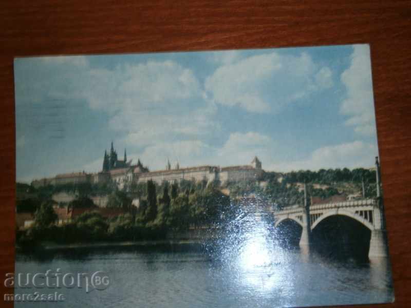 Card de PRAHA - PRAGA CZECHOSLOVAKIA - Travel 1966