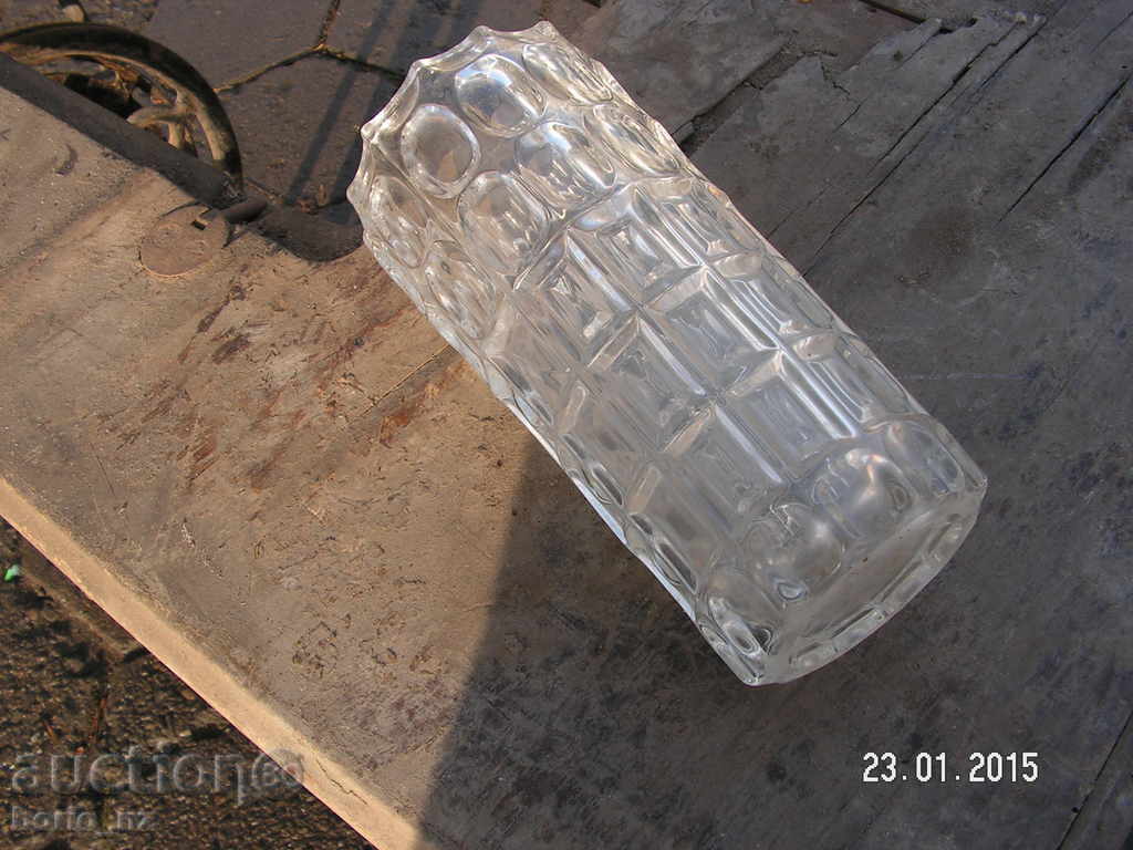 4701. STAR VASA MASSIVE GLASS - 5