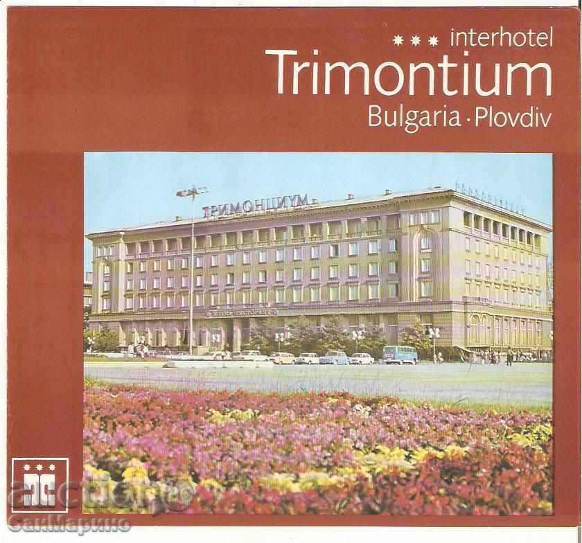 Advertising leaflet Plovdiv Interhotel Trimontium