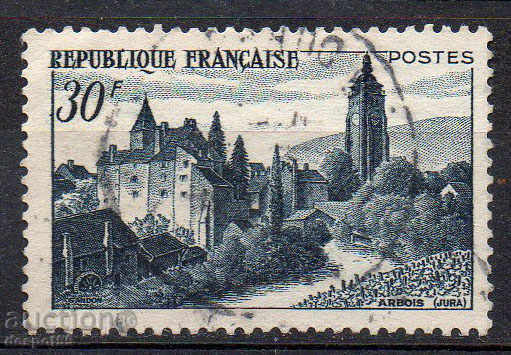 1951. Γαλλία. Θέα από Arbois, Τμήμα Jura.