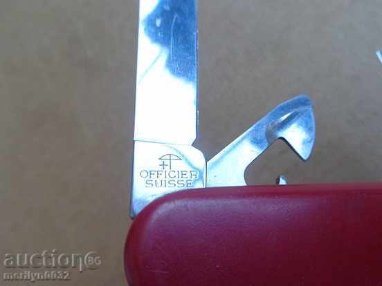 Auction Swiss officer knife, knife, knife, sheepskin Auction Swiss officer knife, knife, knife, sheepskin