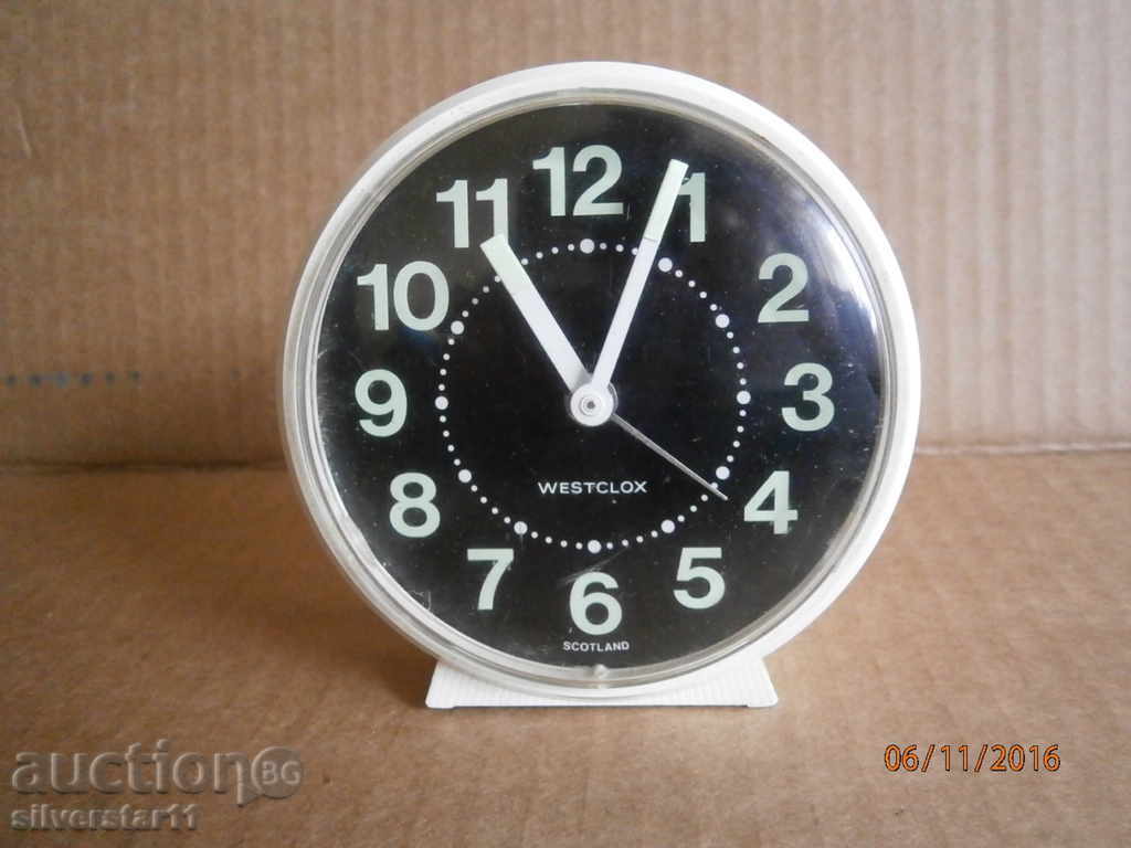 работещ будилник WESTCLOX SCOTLAND с цена 25.00 лв. | € 12.78 работещ будилник WESTCLOX SCOTLAND с цена 25.00 лв. | € 12.78