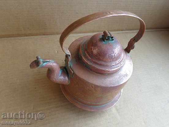 Ceainic vechi de aramă, vas de cafea vas de cupru vas de cupru vas de gumă - 5