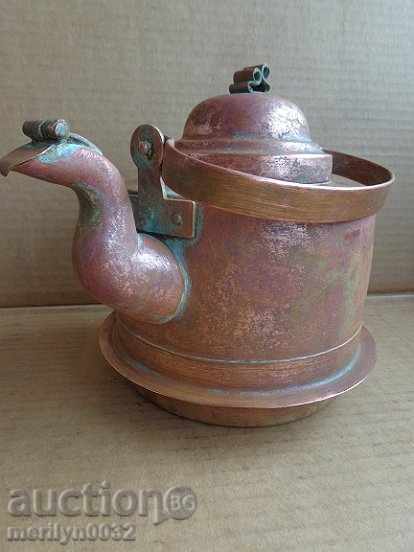 Ceainic vechi de aramă, vas de cafea vas de cupru vas de cupru vas de gumă - 6