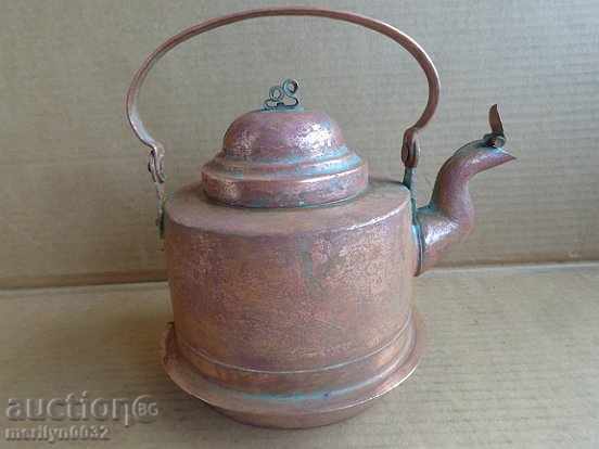 Ceainic vechi de aramă, vas de cafea vas de cupru vas de cupru vas de gumă
